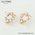 95275 xuping newest market arrival designs noble 18k gold stud earring for women